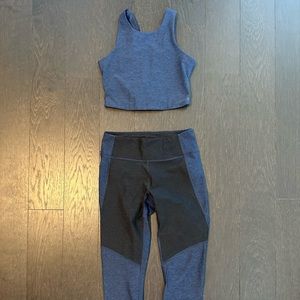 Outdoor Voices workout set leggings top exercise yoga running (XS, S)
